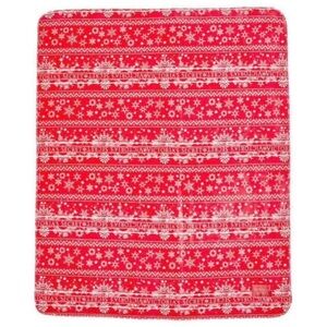 Victoria’s Secret Red Snowflake Plush Fleece Blanket, BNWT